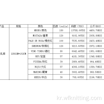 RTS 폴리 에스테르 스판덱스 니트 원단